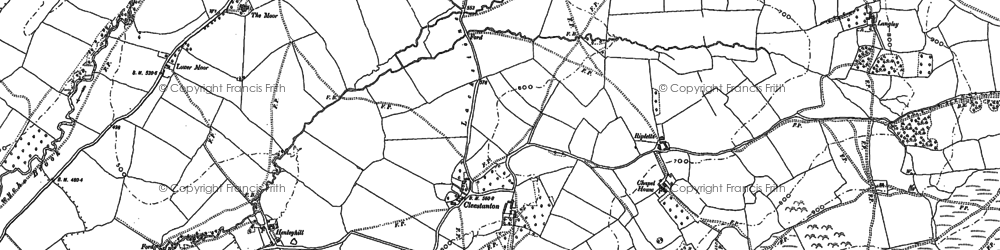 Old map of Cleestanton in 1879