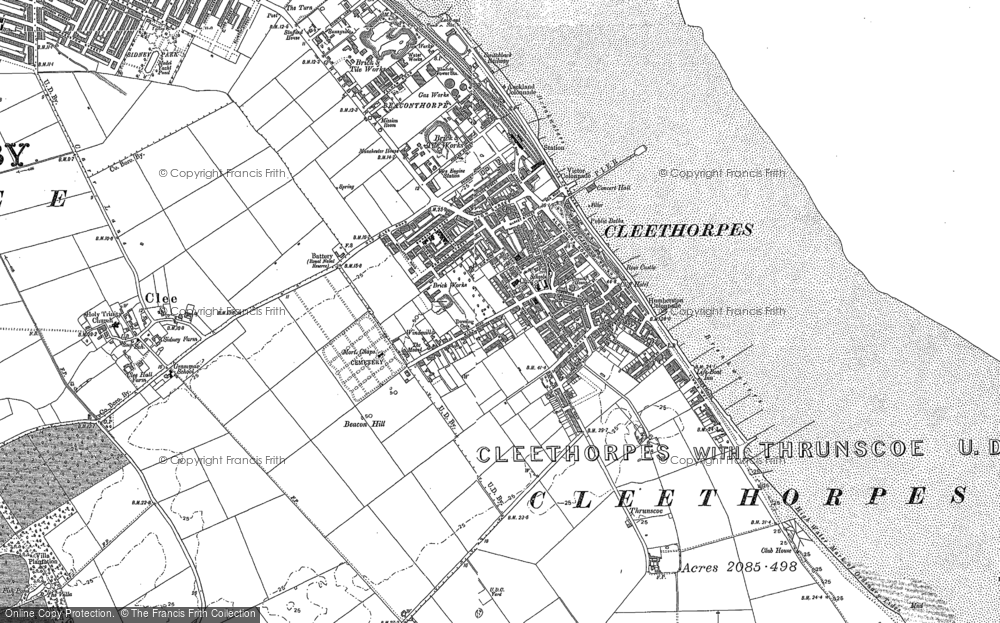 Old Map of Cleethorpes, 1887 - 1906 in 1887