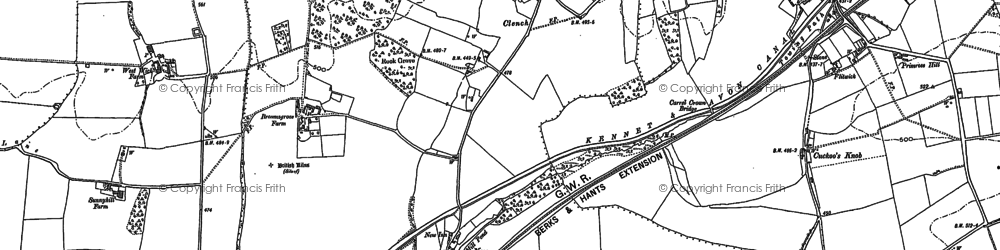 Old map of Broomsgrove Wood in 1899