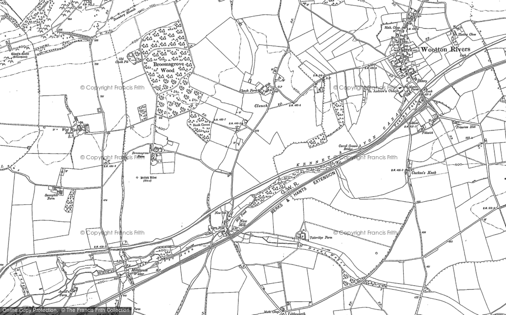 Old Map of Clench, 1899 in 1899