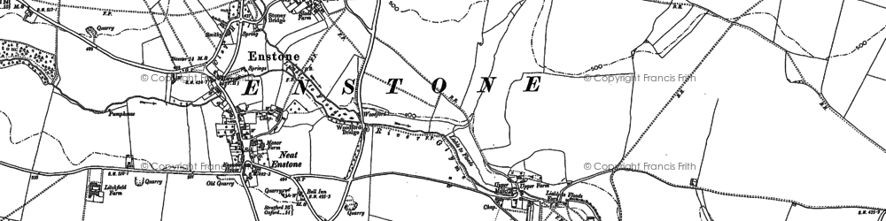 Old map of Cleveley in 1898