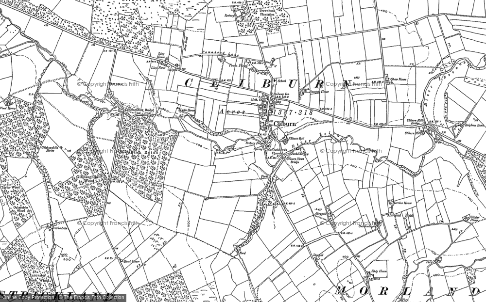 Old Map of Historic Map covering Leith Bank in 1897