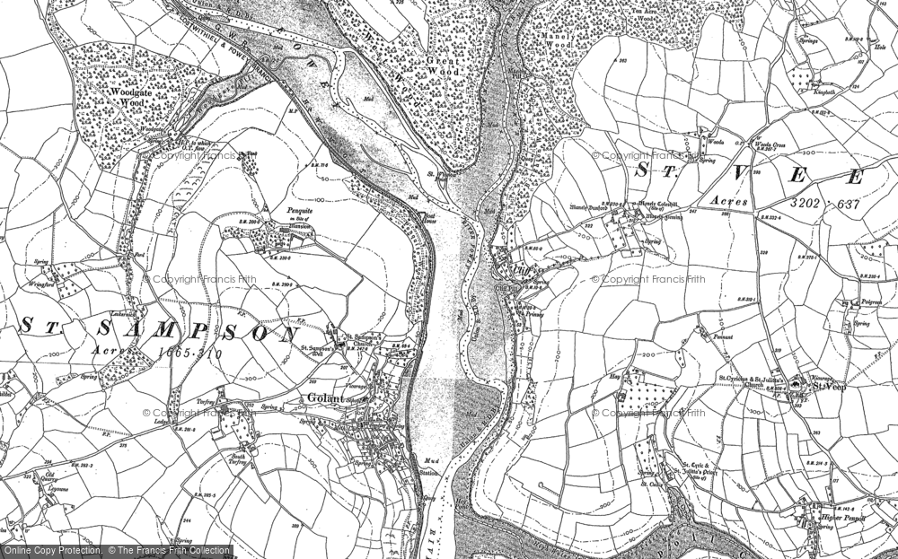 Old Map of Cliff, 1881 - 1906 in 1881