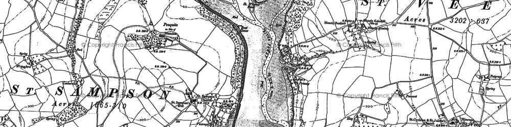 Old map of Cliff in 1881