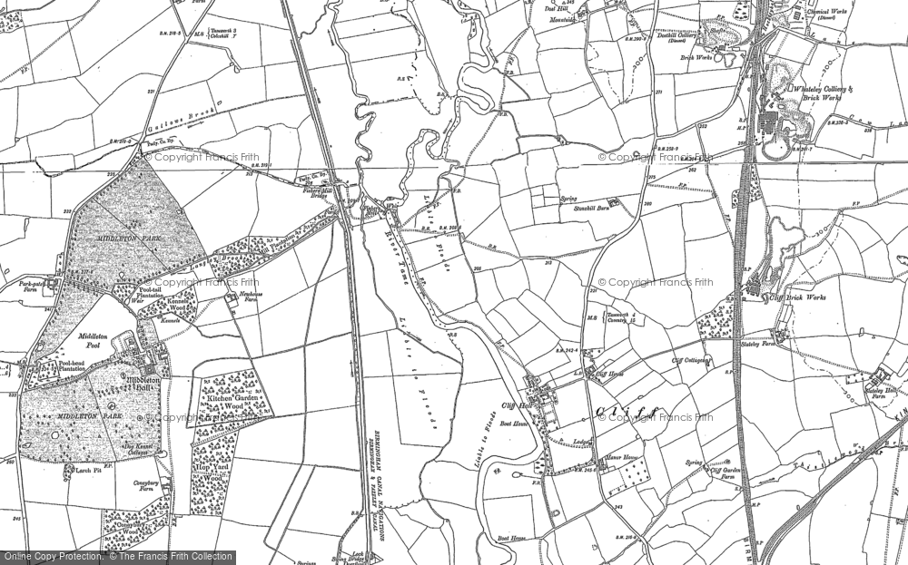 Old Map of Historic Map covering Birmingham & Fazeley Canal in 1883