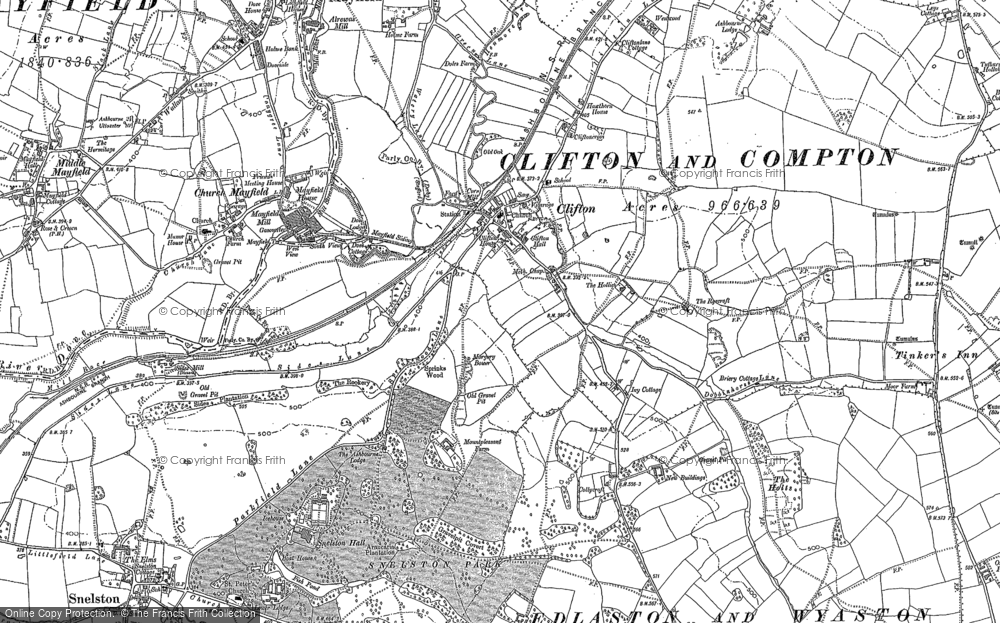 Old Map of Clifton, 1880 - 1898 in 1880