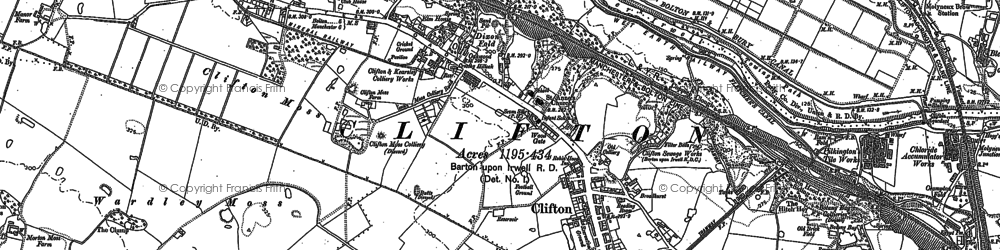 Old map of Newtown in 1891