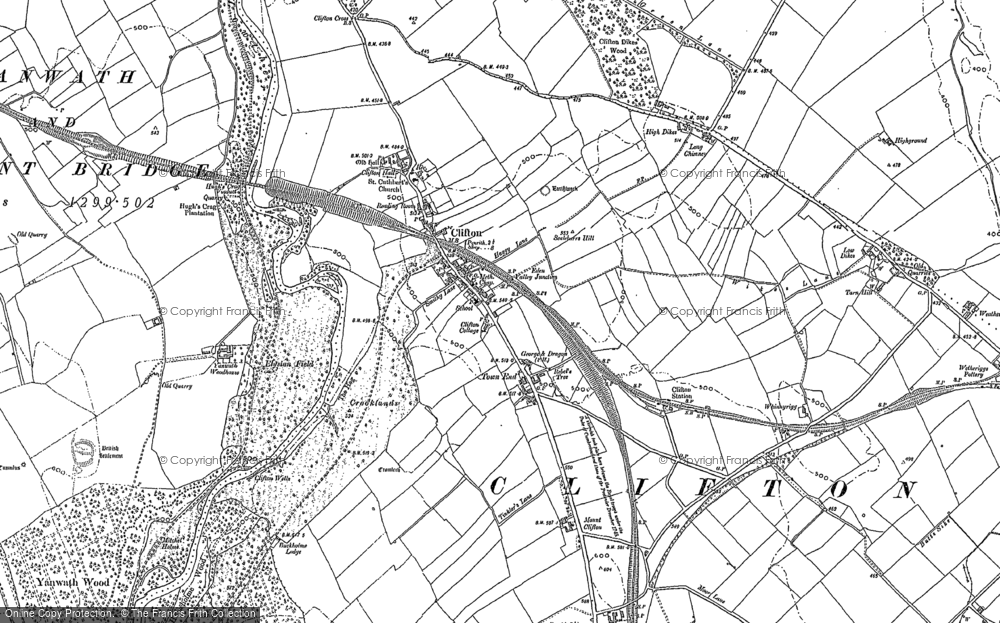 Old Map of Clifton, 1897 - 1913 in 1897