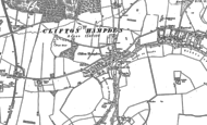 Old Map of Clifton Hampden, 1897 - 1911