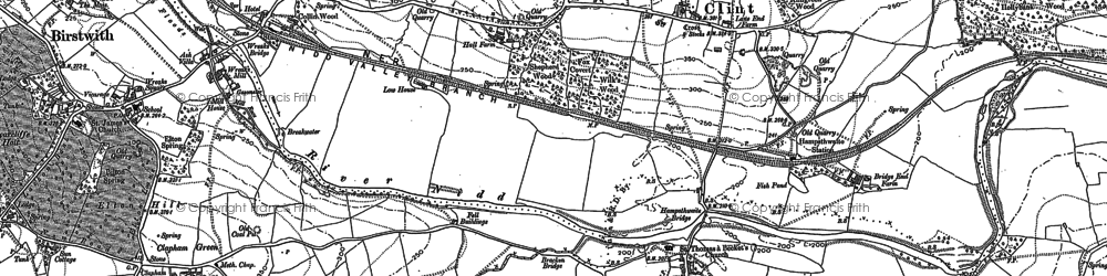 Old map of Bedlam in 1889