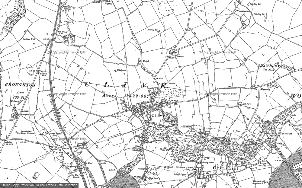 Old Map of Clive, 1880 in 1880
