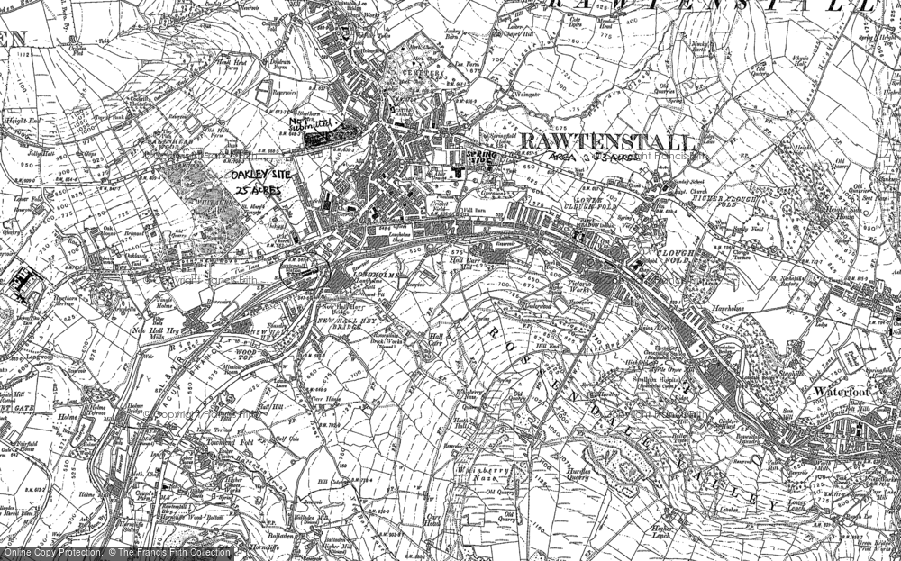 Old Map of Cloughfold, 1891 in 1891