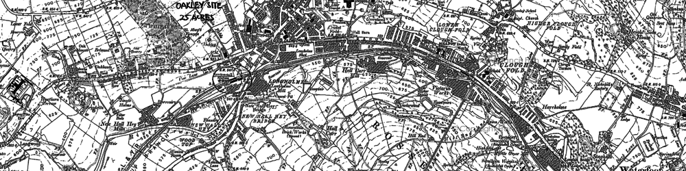 Old map of Cloughfold in 1891