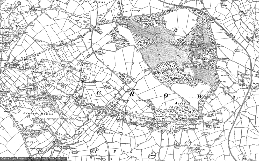 Old Map of Clowance Wood, 1877 - 1878 in 1877