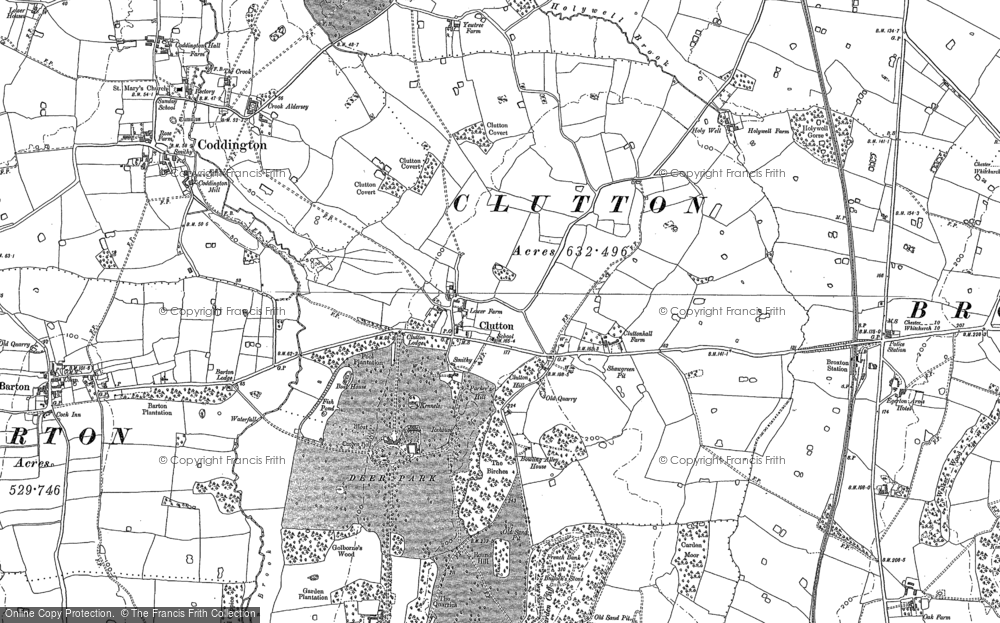 Old Map of Clutton, 1897 in 1897