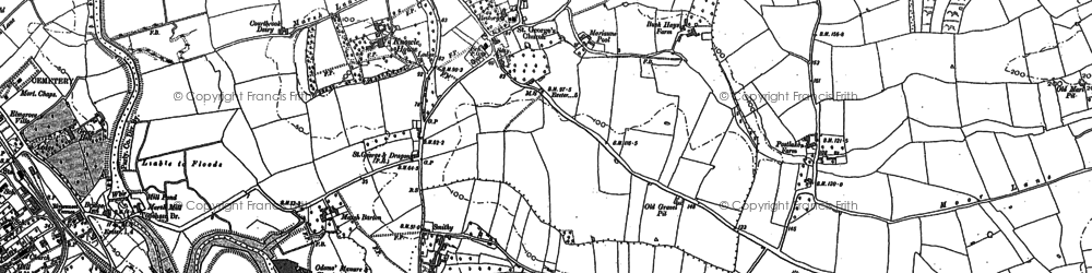 Old map of Clyst St George in 1887