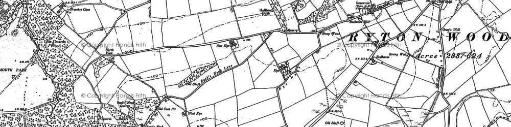 Old map of Coalburns in 1914