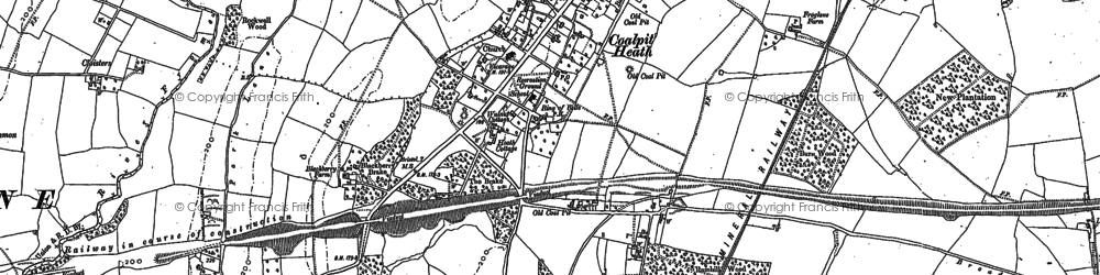 Old map of Coalpit Heath in 1881