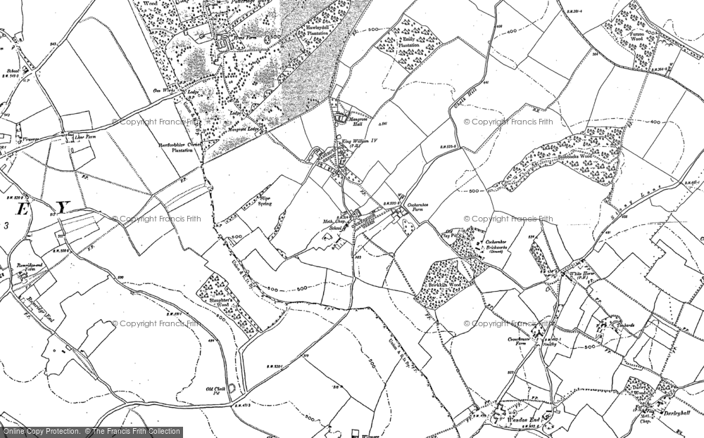 Old Map of Cockernhoe, 1879 - 1922 in 1879