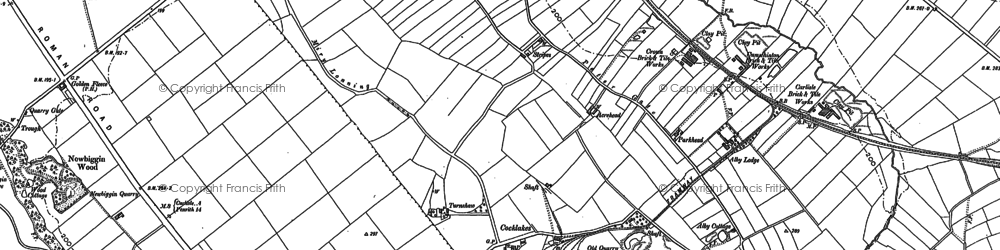 Old map of Cocklakes in 1899
