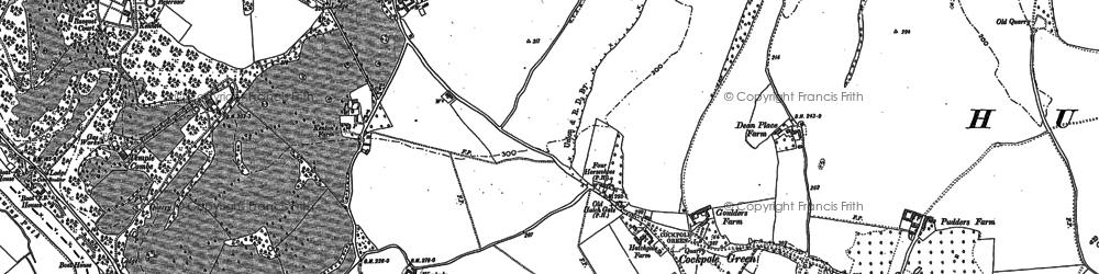 Old map of Temple Combe in 1910