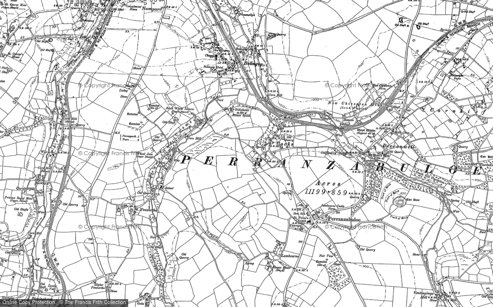 Old Map of Cocks, 1906 in 1906