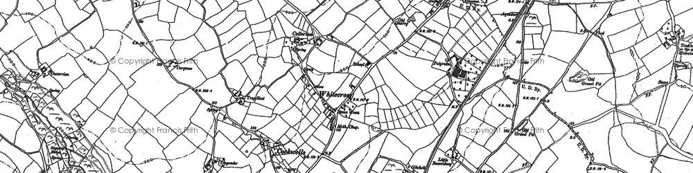 Old map of Cockwells in 1877