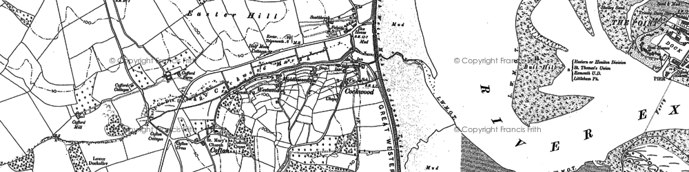 Old map of Cockwood in 1904