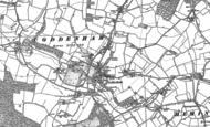 Old Map of Coddenham, 1883 - 1884