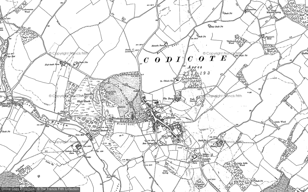 Old Map of Codicote, 1897 in 1897