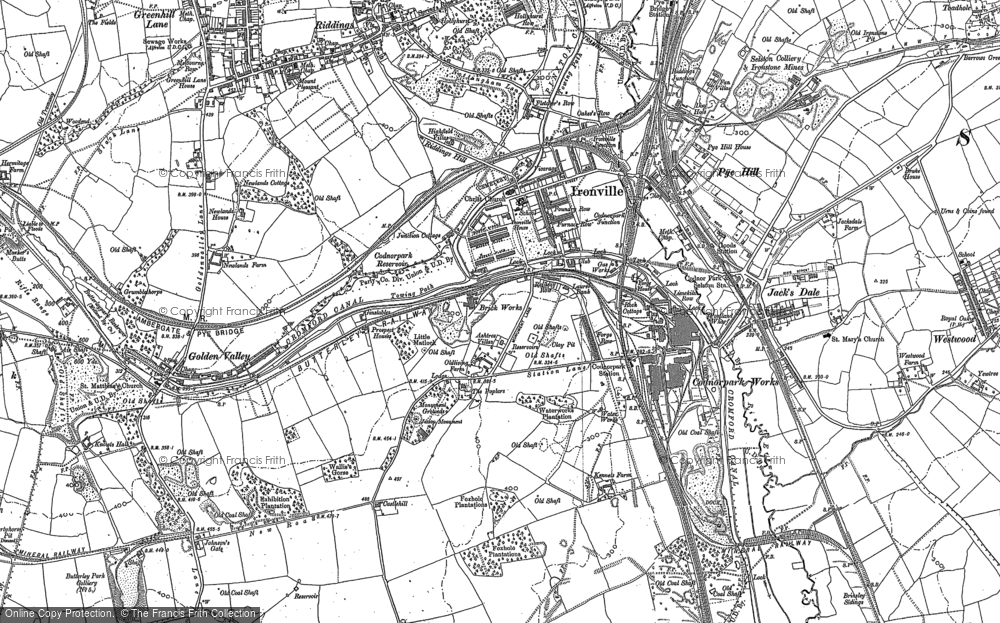 Old Map of Codnor Park, 1880 - 1899 in 1880