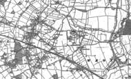 Old Map of Codsall, 1883 - 1900