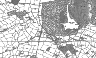 Old Map of Codsall Wood, 1881 - 1901