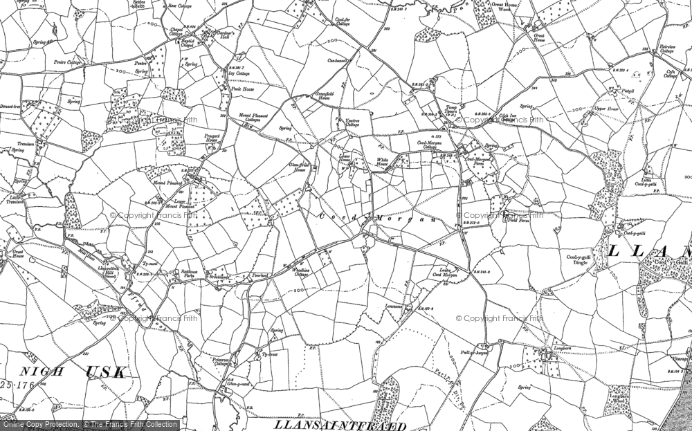 Old Map of Coed Morgan, 1899 - 1900 in 1899