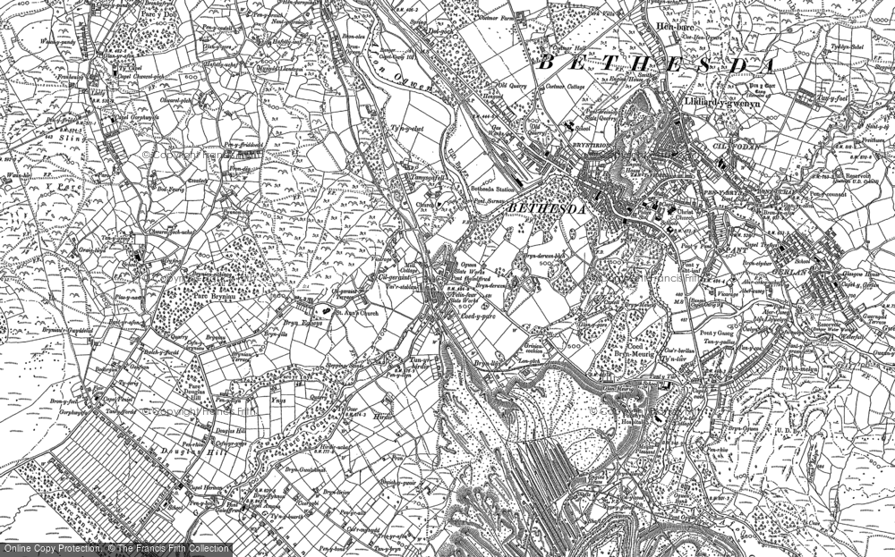 Old Map of Coed-y-parc, 1888 in 1888