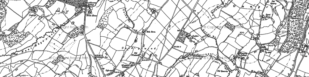 Old map of Coed-y-wlad in 1884