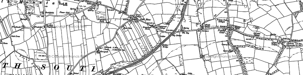 Old map of Cold Blow in 1887