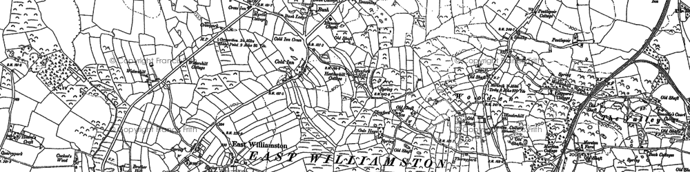 Old map of Cold Inn in 1887