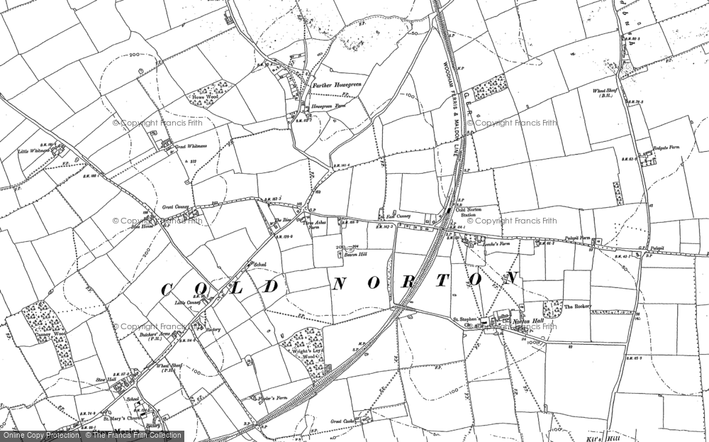 Old Map of Cold Norton, 1895 in 1895