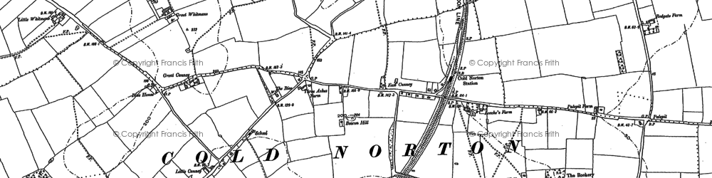 Old map of Farther Howegreen in 1895