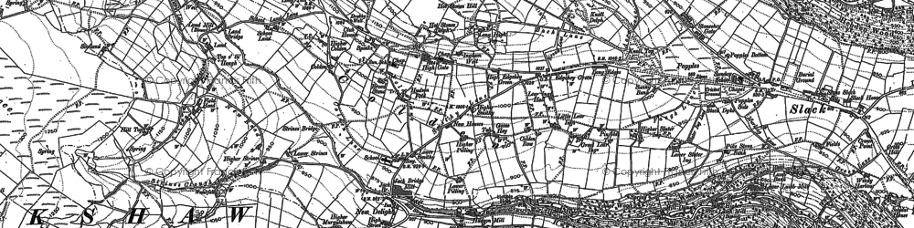 Old map of Rodmer Clough in 1905