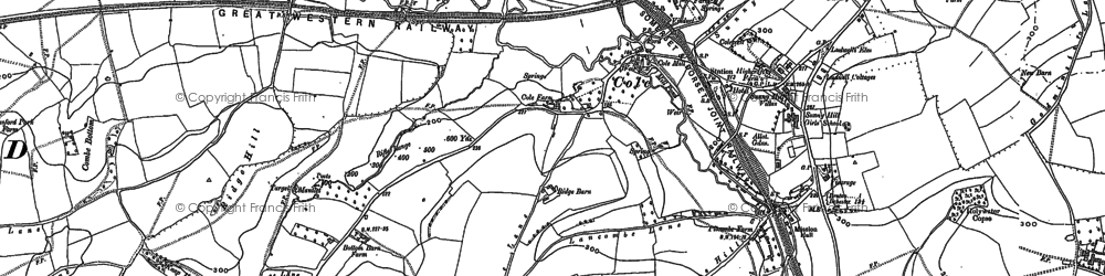 Old map of Cole in 1885