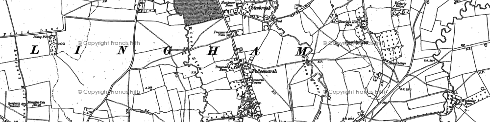 Old map of Colesbrook in 1900