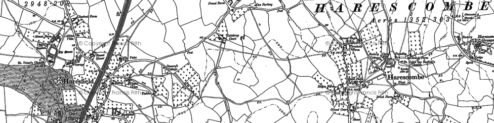 Old map of Colethrop in 1882