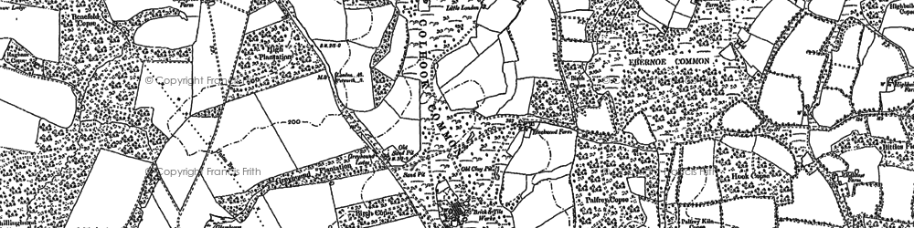 Old map of Colhook Common in 1895