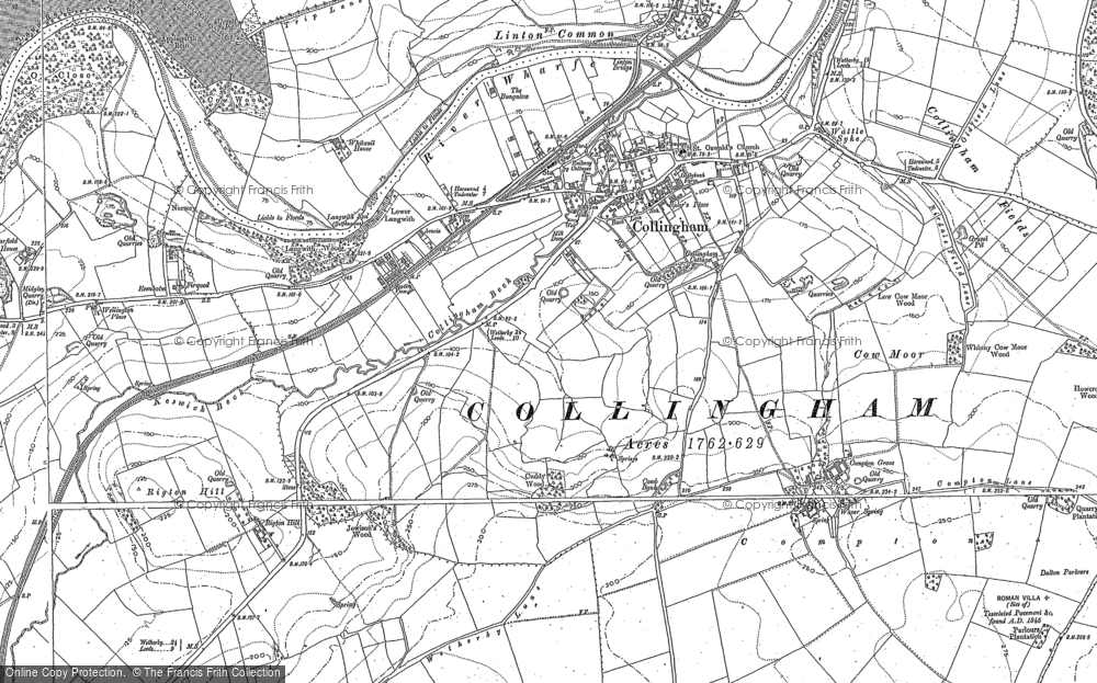 Old Map of Collingham, 1888 - 1892 in 1888