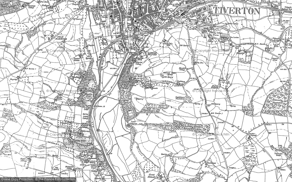 Old Map of Collipriest, 1886 - 1887 in 1886