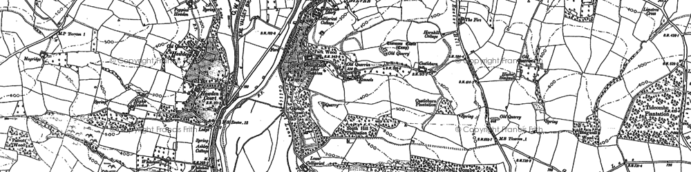 Old map of Collipriest in 1886