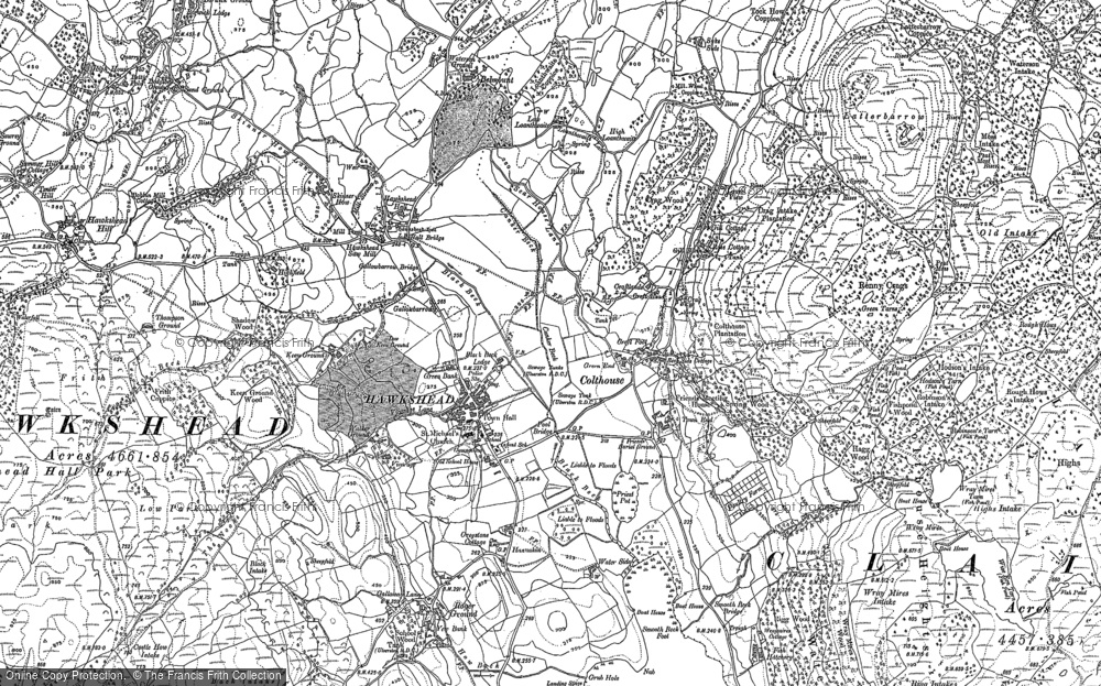 Old Map of Colthouse, 1912 in 1912