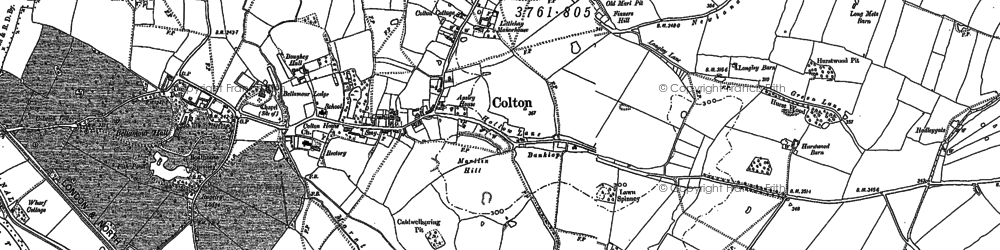 Old map of Colton in 1881